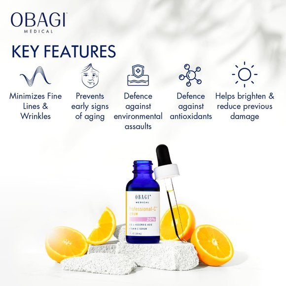 Obagi Professional C Serum 20%, Vitamin C Facial Serum with Concentrated 20% L A - Picture 4 of 5